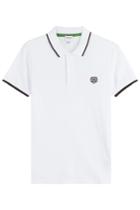 Kenzo Kenzo Cotton Polo Shirt With Contrast Trim - White