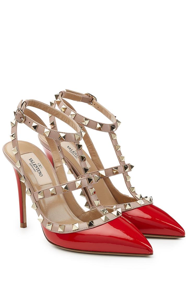 Valentino Valentino Rockstud Patent Leather Pumps - Multicolor