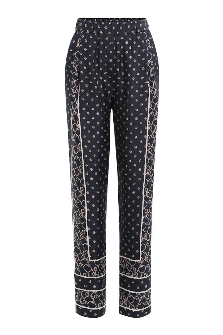 3.1 Phillip Lim 3.1 Phillip Lim Silk Scarf Print Draped Pants - Multicolor
