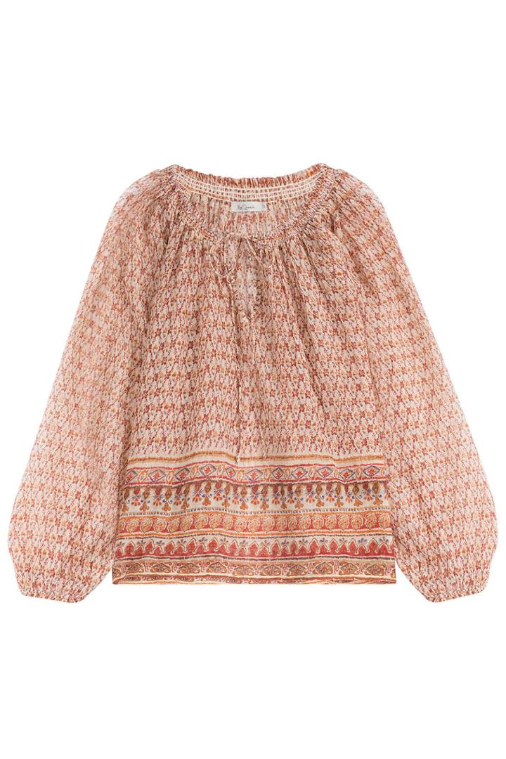 Mes Demoiselles Mes Demoiselles Printed Cotton Top - Multicolored
