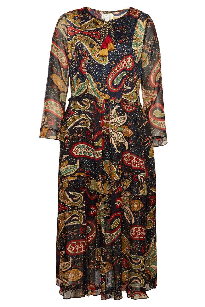 Velvet Velvet Pai Printed Midi Dress