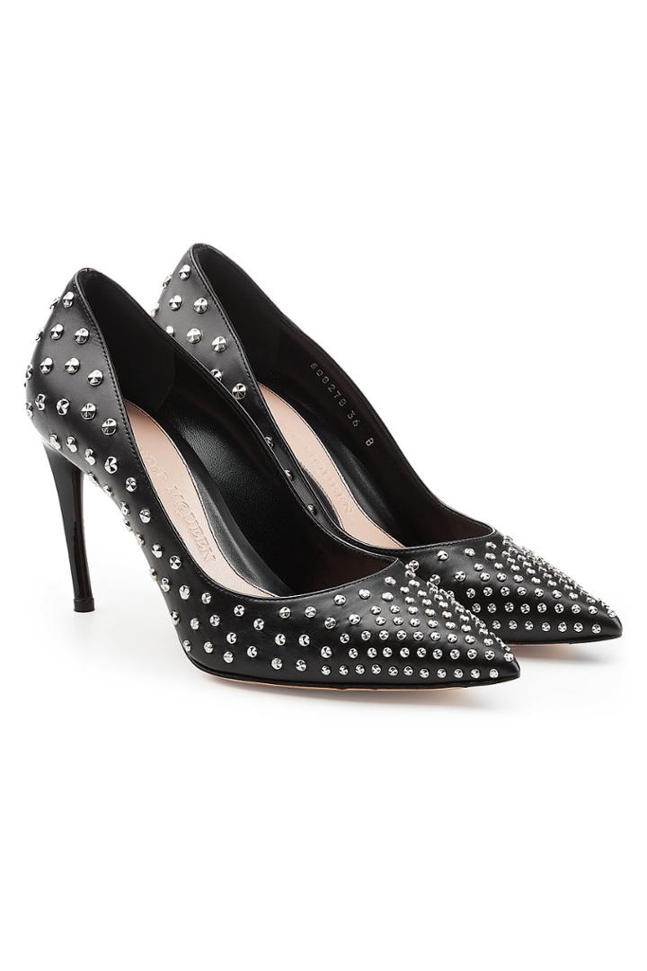 Alexander Mcqueen Alexander Mcqueen Stud-embellished Leather Pumps