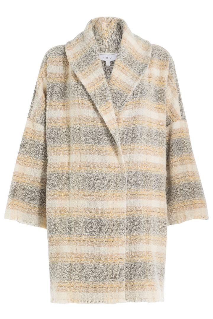 Iro Iro Printed Virgin Wool Coat - Yellow