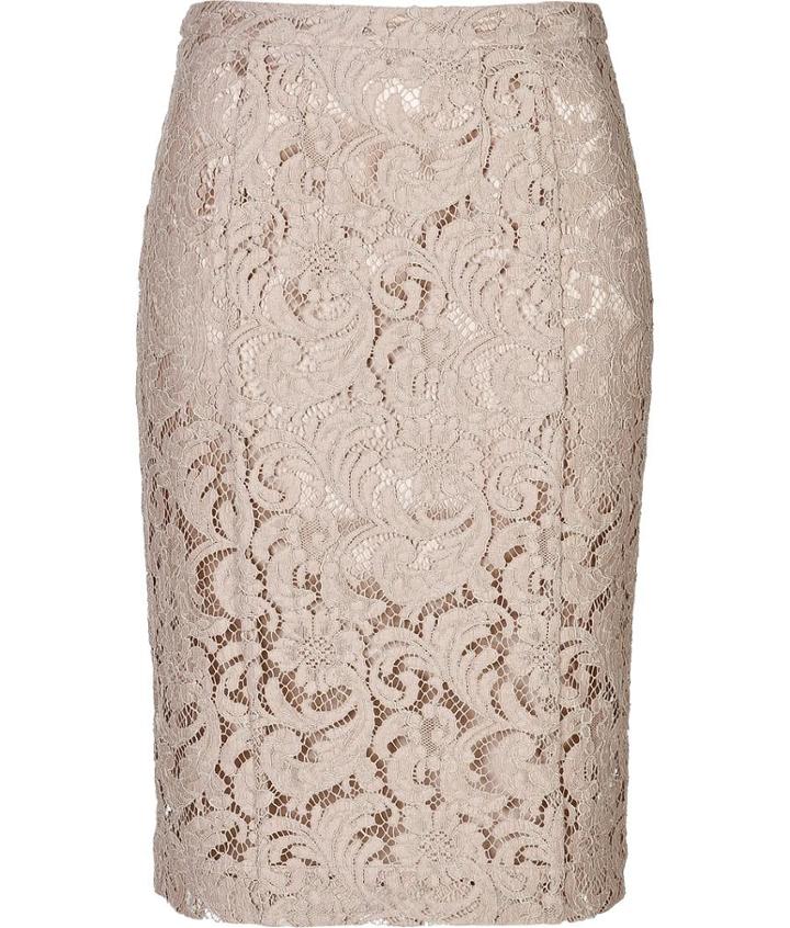 Burberry London Lace Pencil Skirt