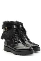 Burberry Shoes & Accessories Burberry Shoes & Accessories Leather Ankle Boots With Shearling