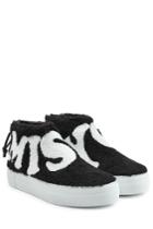 Joshua Sanders Joshua Sanders Miss You Textured High Top Sneakers - Black