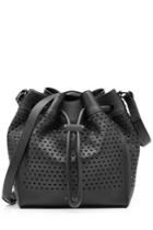 Rag & Bone Rag & Bone Aston Mini Bucket Perforated Leather Shoulder Bag - Black