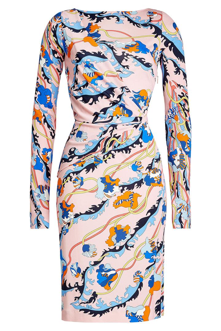 Emilio Pucci Emilio Pucci Printed Dress With Silk - Magenta
