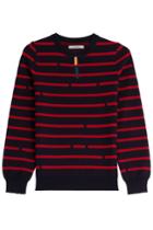 Julien David Julien David Striped Wool Pullover - Red