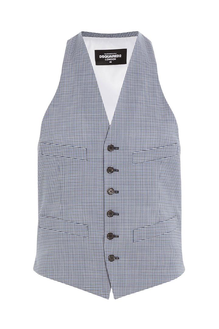 Dsquared2 Dsquared2 Printed Wool Vest - Multicolor