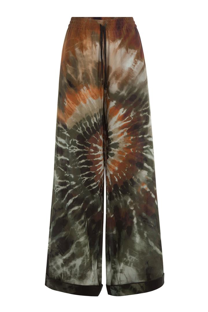 Valentino Valentino Silk Tie-dye Pants