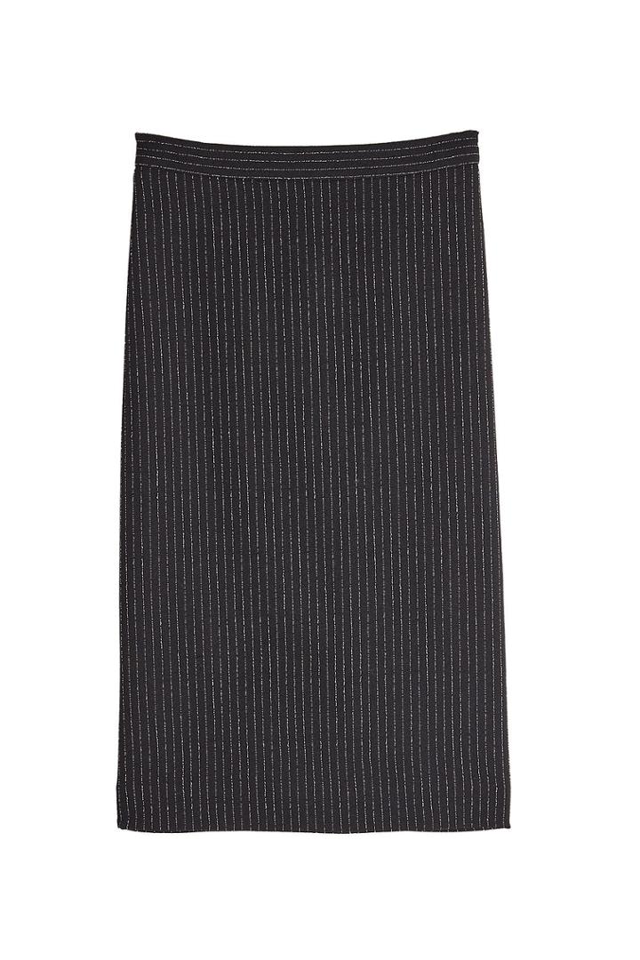 Boutique Moschino Boutique Moschino Virgin Wool Skirt With Pinstripes