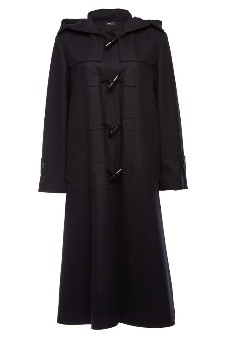 Jil Sander Navy Jil Sander Navy Fleece Wool Duffle Coat