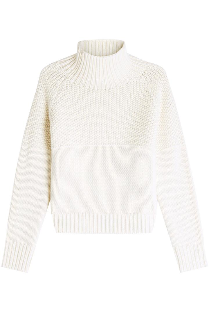 Burberry Burberry Dawson Textured Cashmere Turtleneck Pullover