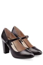 Marc Jacobs Marc Jacobs Leather Mary-jane Pumps - Black