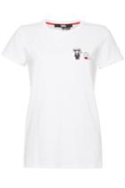 Karl Lagerfeld Karl Lagerfeld Ikonik Japan Cotton T-shirt With Patches