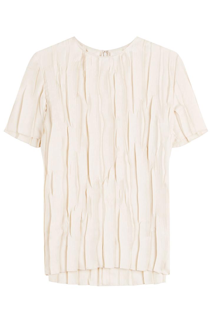 Nina Ricci Nina Ricci Crinkled Silk Top