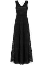 M Missoni M Missoni Crochet Knit Maxi Dress - Black