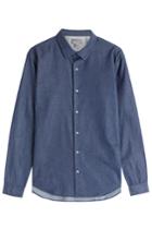 Vince Vince Microdot Chambray Button-down - Blue
