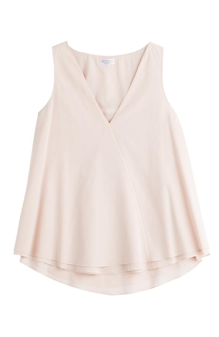 Brunello Cucinelli Layered Cotton Top