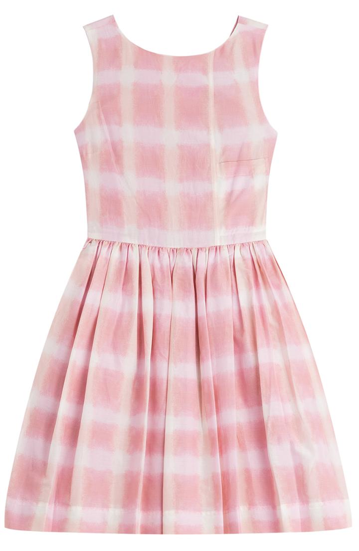 Marc By Marc Jacobs Gingham Cotton-silk Dress