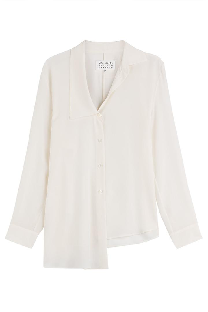 Maison Margiela Maison Margiela Asymmetric Silk Blouse