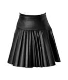 David Koma Pleated Leather Mini-skirt