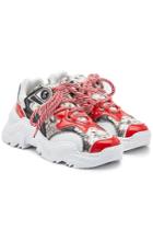 N 21 N&deg;21 Running Printed Leather Sneakers