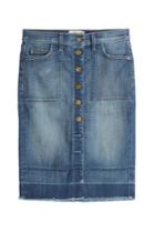 Current/elliott Current/elliott Button Front Jean Skirt - Blue