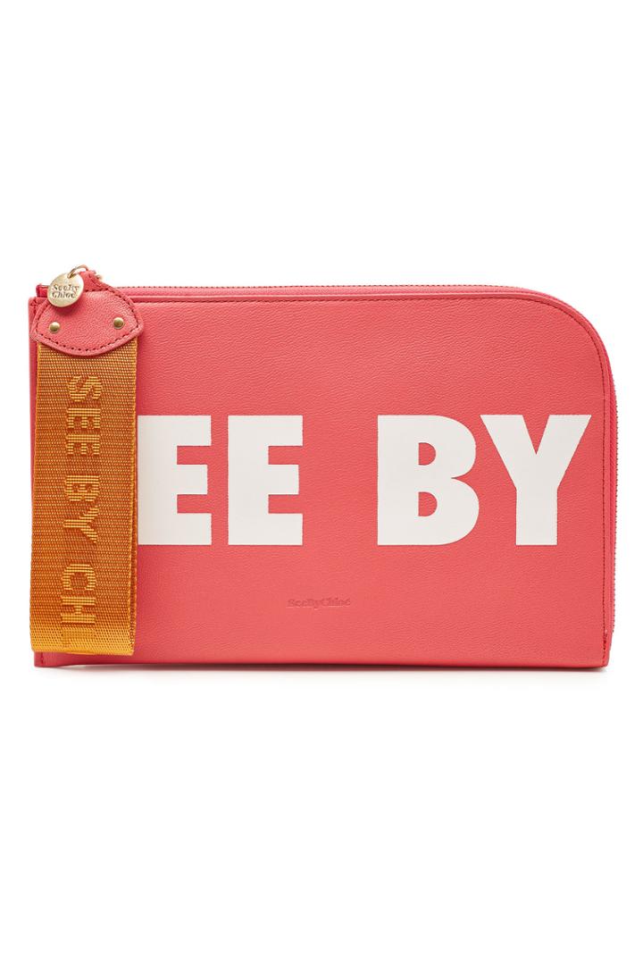 See By Chloé See By Chloé Printed Leather Pouch