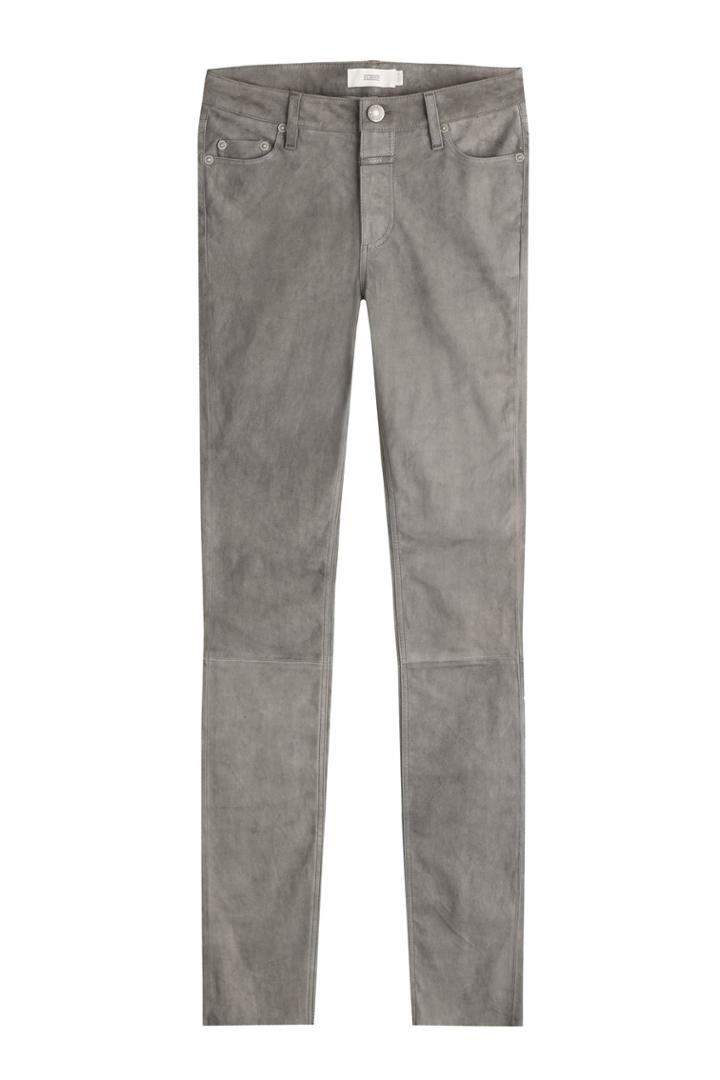 Closed Closed Skinny Suede Pants - Grey
