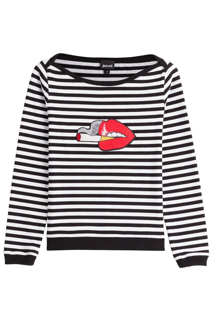 Just Cavalli Just Cavalli Striped Cotton Pullover