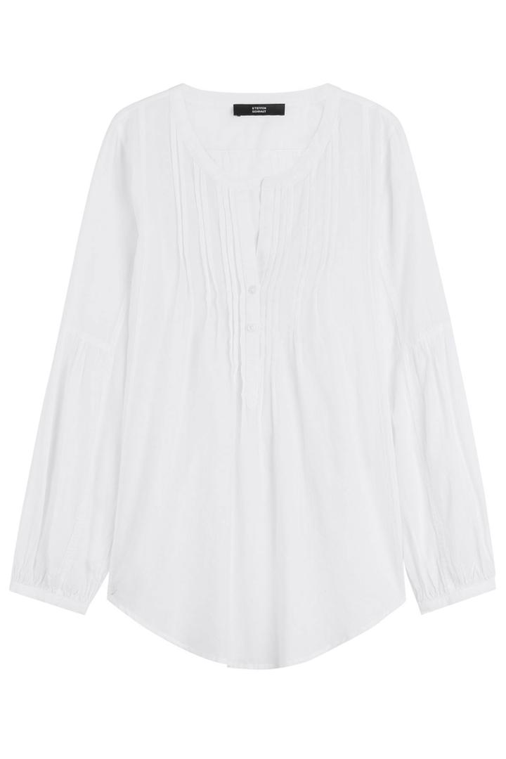 Steffen Schraut Steffen Schraut Cotton Peasant Top - White