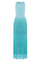 Tamara Mellon Tamara Mellon Silk Dress With Fringed Skirt - None