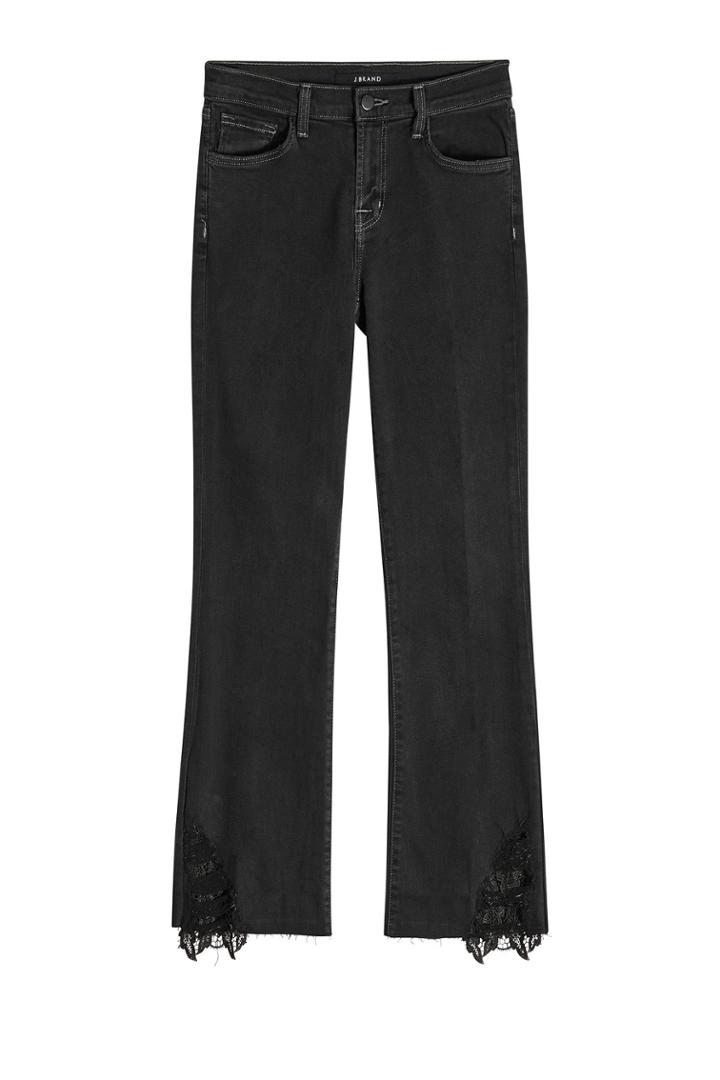 J Brand J Brand Selena Mid Rise Crop Boot Jeans With Embroidered Ankles