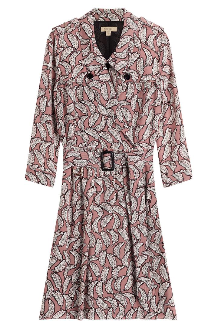 Burberry London Burberry London Belted Silk Shirtdress