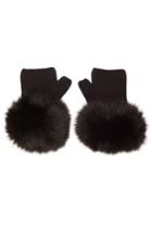 Moncler Moncler Wool Gloves With Fur