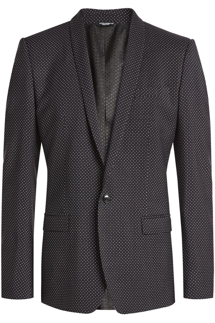 Dolce & Gabbana Dolce & Gabbana Printed Virgin Wool Blazer