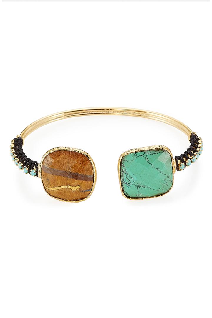 Gas Bijoux Gas Bijoux Embellished Duality Serti Bracelet - Multicolor