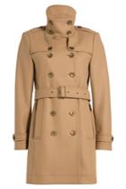 Burberry Brit Burberry Brit Wool Twill Trench Coat With Cashmere - Beige