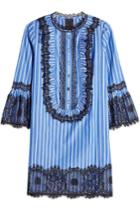 Anna Sui Anna Sui Striped Dress With Lace Detail