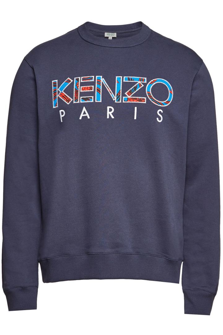 Kenzo Kenzo Cotton-linen Logo Embroidered Sweatshirt