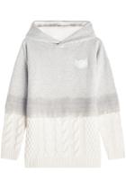 Karl Lagerfeld Karl Lagerfeld Hoodie-style Pullover With Cable Knit Detail