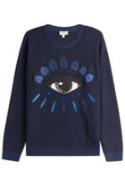 Kenzo Kenzo Embroidered Wool Pullover - Blue