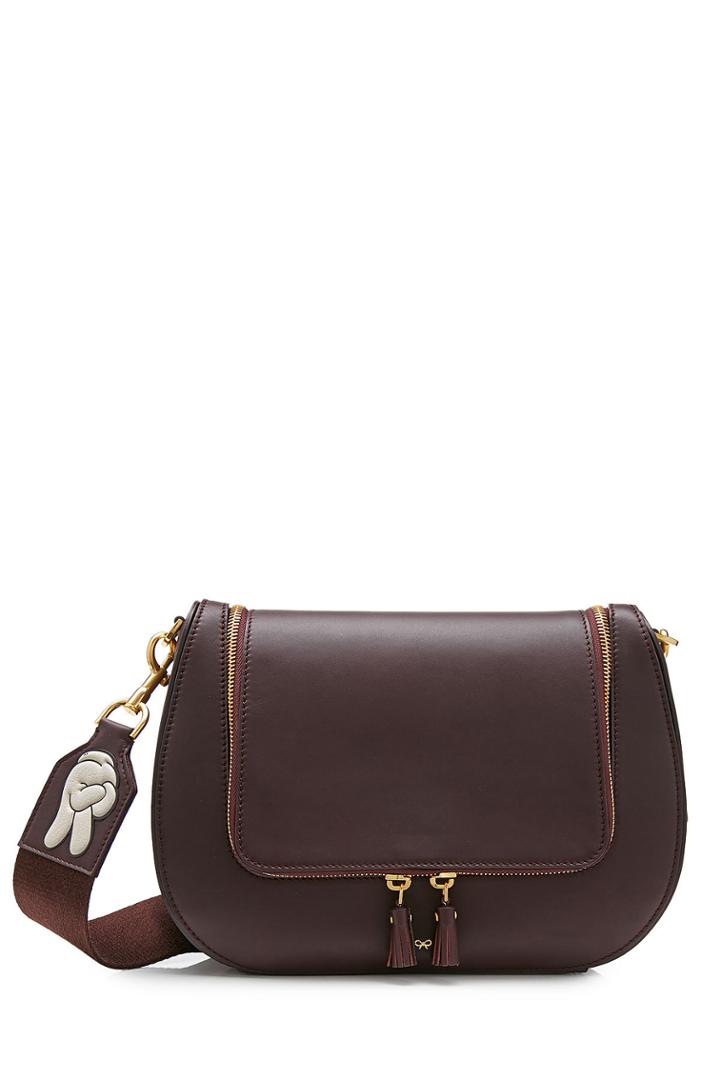 Anya Hindmarch Anya Hindmarch Vere Leather Shoulder Bag - Red