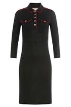 Burberry Brit Burberry Brit Dress With Contrast Piping - Black