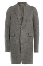 Rick Owens Men Coat With Virgin Wool And Mohair