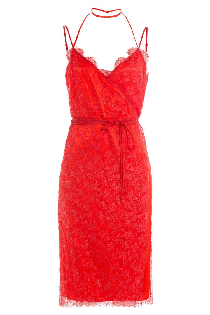 Nina Ricci Nina Ricci Dress With Lace - Red