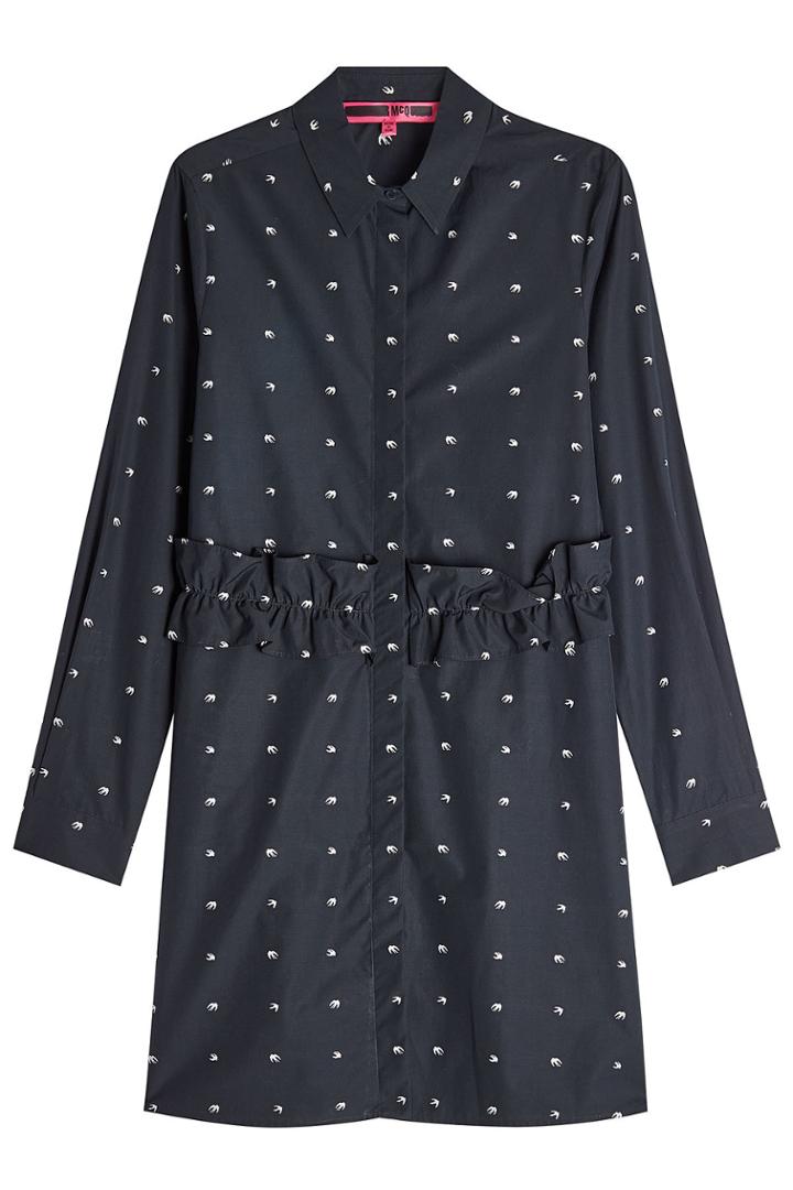 Mcq Alexander Mcqueen Mcq Alexander Mcqueen Embroidered Cotton Shirt Dress