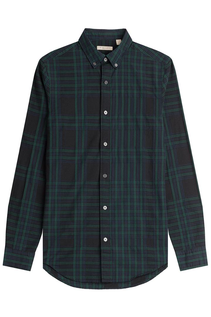 Burberry Brit Burberry Brit Checked Cotton Shirt - Green